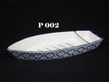 Thailand ceramic bowl boat shape dinnerware tableware 